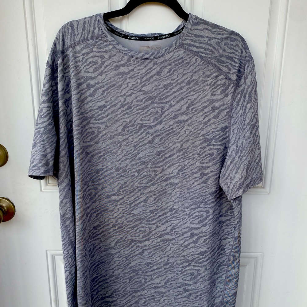MENS RUSSELL dri-power 360 Grey and Silver Pattern